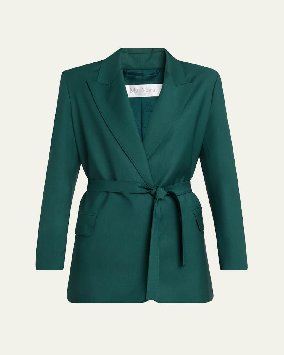 Talento Tie-Waist Wool Coat